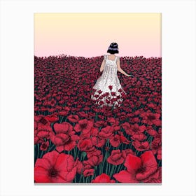 Field of Poppies II Canvas Print