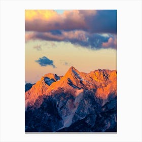 Sunset In The Mountains 8 Canvas Print