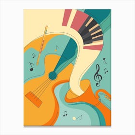 Playing Music Canvas Print
