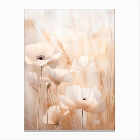 Boho Dried Flowers Poppy 1 Canvas Print