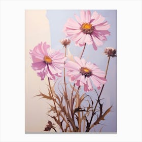 Floral Illustration Asters 5 Canvas Print