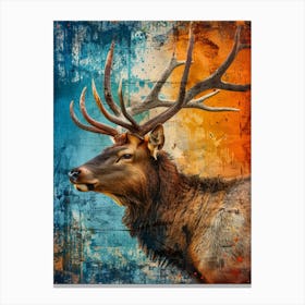 Elk painting 6 Canvas Print