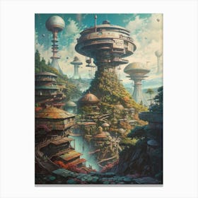 Futuristic City 18 Canvas Print