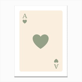 Ace Of Spades 17 Canvas Print