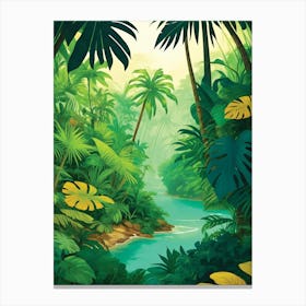 Rainforest Landscape Canvas Print