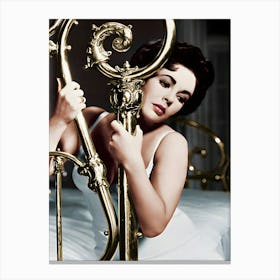 Elizabeth Taylor In Cat On A Hot Tin Roof Canvas Print