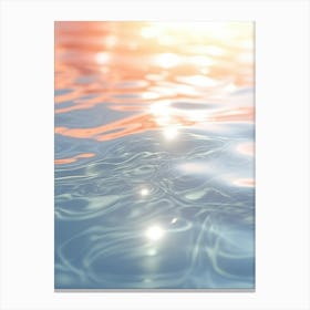 Sunset In The Water Canvas Print