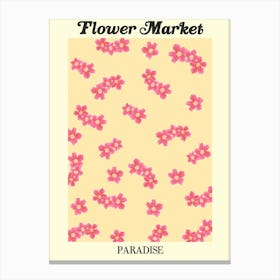 Flower Market Paradise Canvas Print