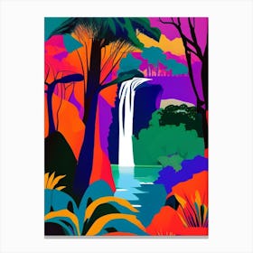 Victoria Falls National Park Zimbabwe Pop MatisseII Canvas Print