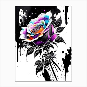 Rainbow Rose 1 Canvas Print