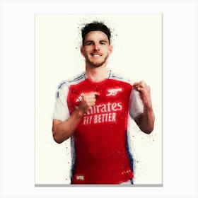 Declan Rice Arsenal Canvas Print