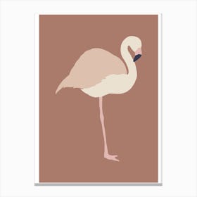 Autumn Flamingo Abstract Canvas Print