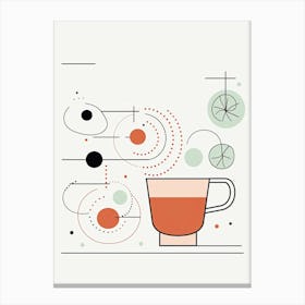 Mid Century Modern Moscow Mule Floral Infusion Cocktail 4 Canvas Print