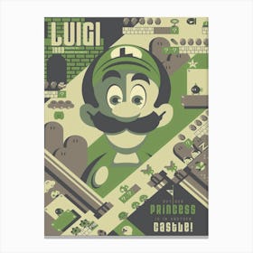 Luigi 1983 Cartoon Canvas Print