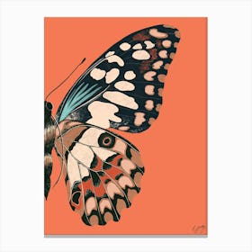 Butterfly Wing Coral Canvas Print