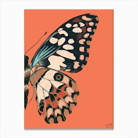 Butterfly Wing Coral Canvas Print