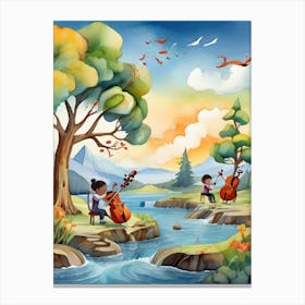 Nature And Music Canvas Print