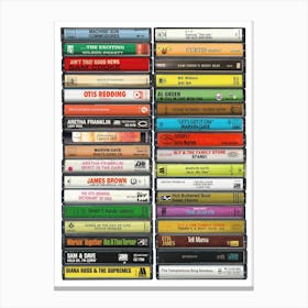 Soul Music Poster - Vintage Cassette Print Canvas Print