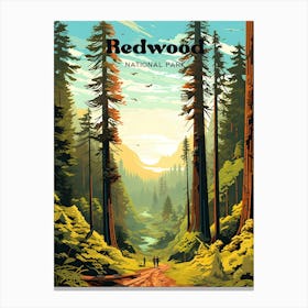 Redwood National Park California Adventure Travel Art Canvas Print