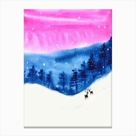 One Cold Night Canvas Print