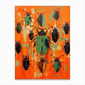 Beetle Abstract Geometric Abstract 4 Canvas Print