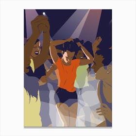 In The Club Canvas Print