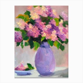 Lilac Artwork Name Flower Canvas Print