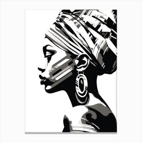 African Woman In A Turban 2 Canvas Print