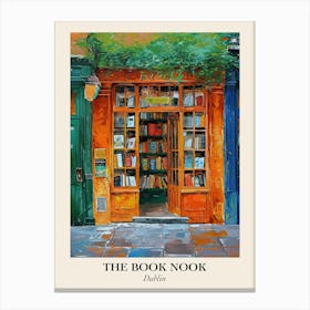 Dublin Book Nook Bookshop 4 Poster Canvas Print