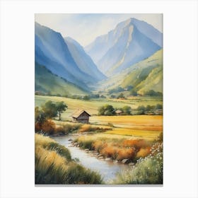 Valley Landscape Canvas Print