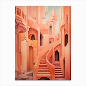 Abstract Geometric Architecture 6 Canvas Print