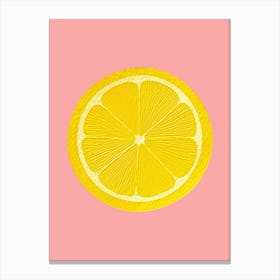 Lemon Slice Canvas Print