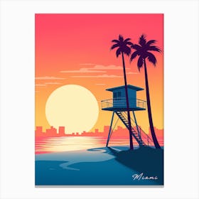 Miami Beach 2 Canvas Print