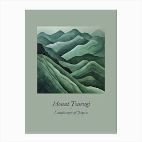 Landscapes Of Japan Mount Tsurugi 33 Canvas Print