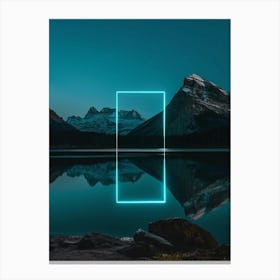 Lake Reflection Rectangle 1 Canvas Print