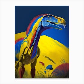 Suchomimus Tenerensis Primary Colours Dinosaur Canvas Print