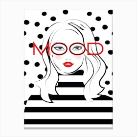 Mood Girl Canvas Print