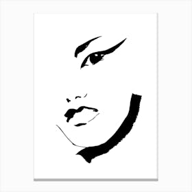Abstract Face 3 Femme Series Canvas Print