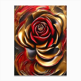 Rose Of Gold Canvas Print