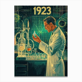 Aihrgdesign A Vintage Medical Poster Celebrating The First Su 3bd65f5f D96c 45e4 8571 5b60efdc7779 2 Canvas Print