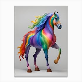 Rainbow Horse 28 Canvas Print