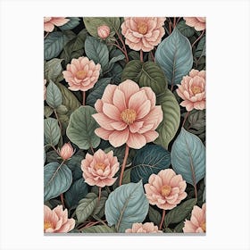 Pink Floral Canvas Print