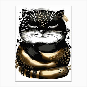 Golden Cat Canvas Print