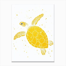 Yellow Sea Turtle 2 Canvas Print
