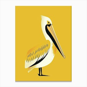 Yellow Pelican 1 Canvas Print