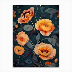 Floral Wallpaper 27 Canvas Print