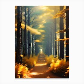 Path In The Forest 1 Canvas Print