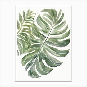 Green Botanica 3 Canvas Print