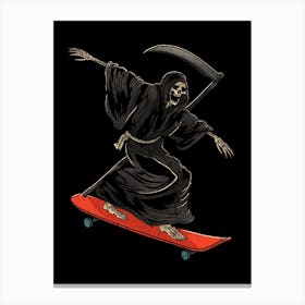 Grim Reaper Soul skate Canvas Print