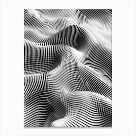 Abstract Pattern Of Wavy Lines Canvas Print